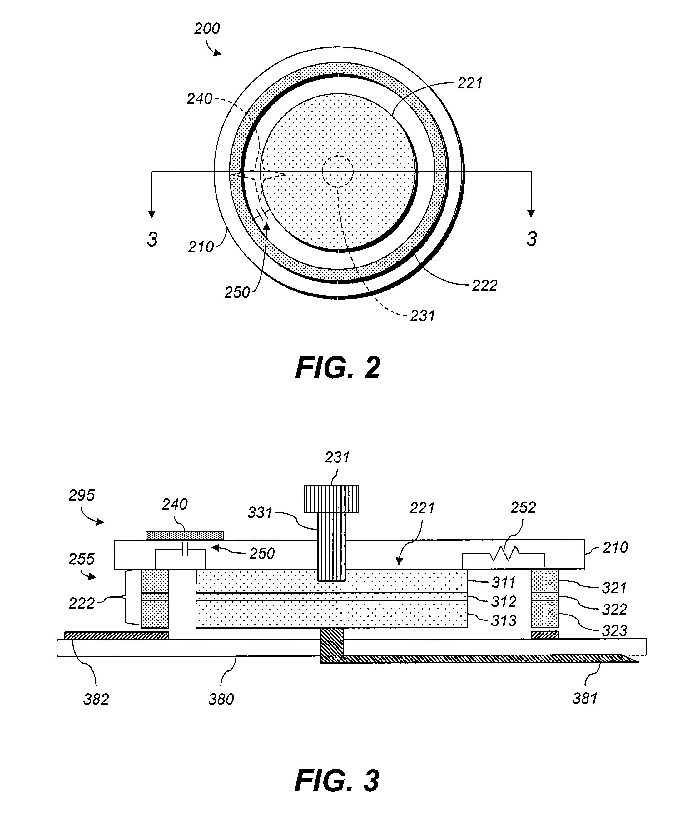 Electrode with charge-operated indicator