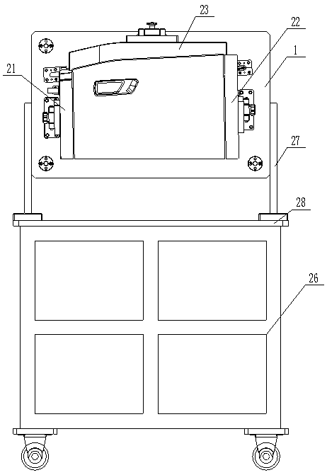 Detection method of an automobile dashboard tool box