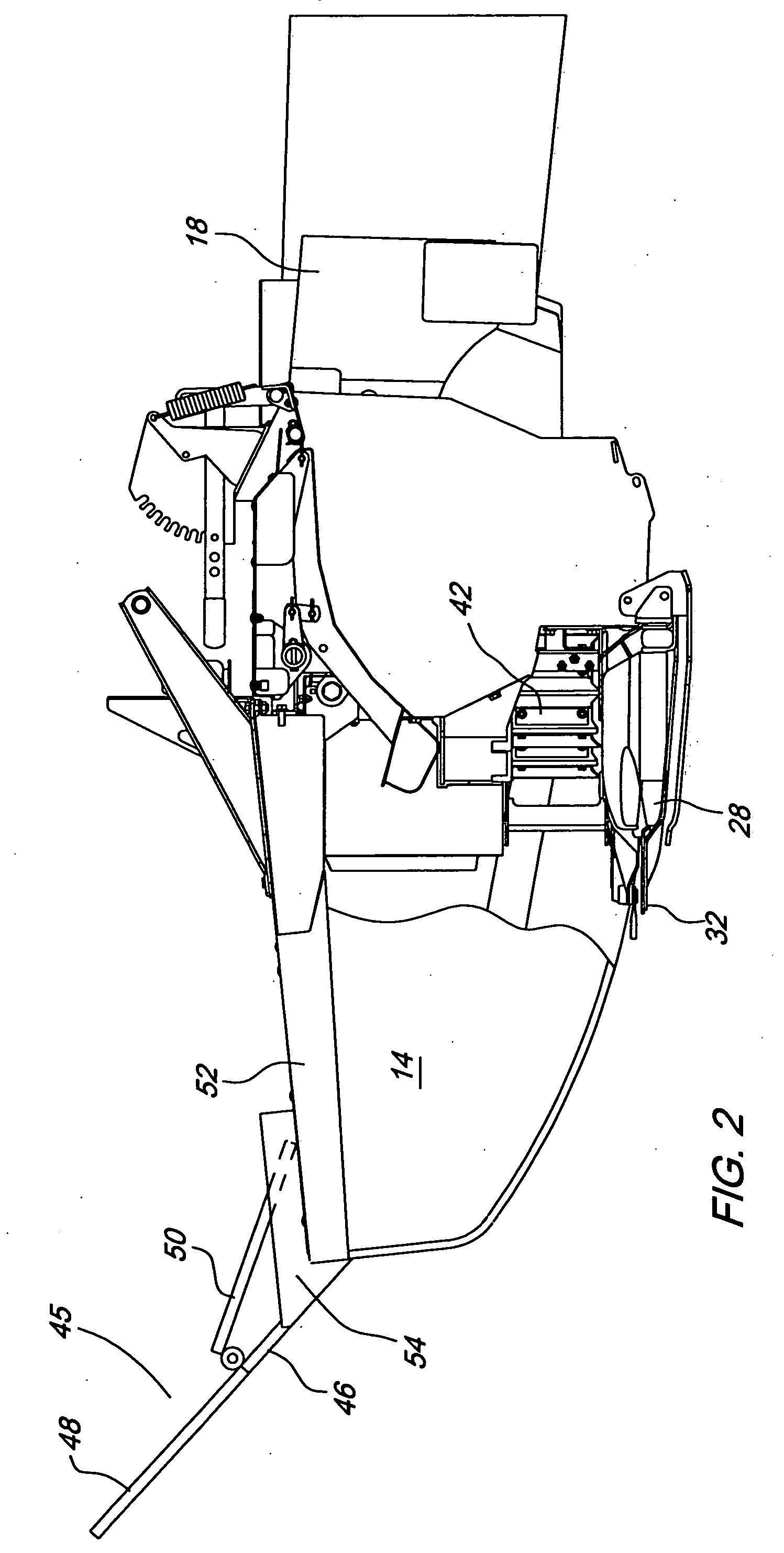 Specialty crop knockdown shield for rotary platforms