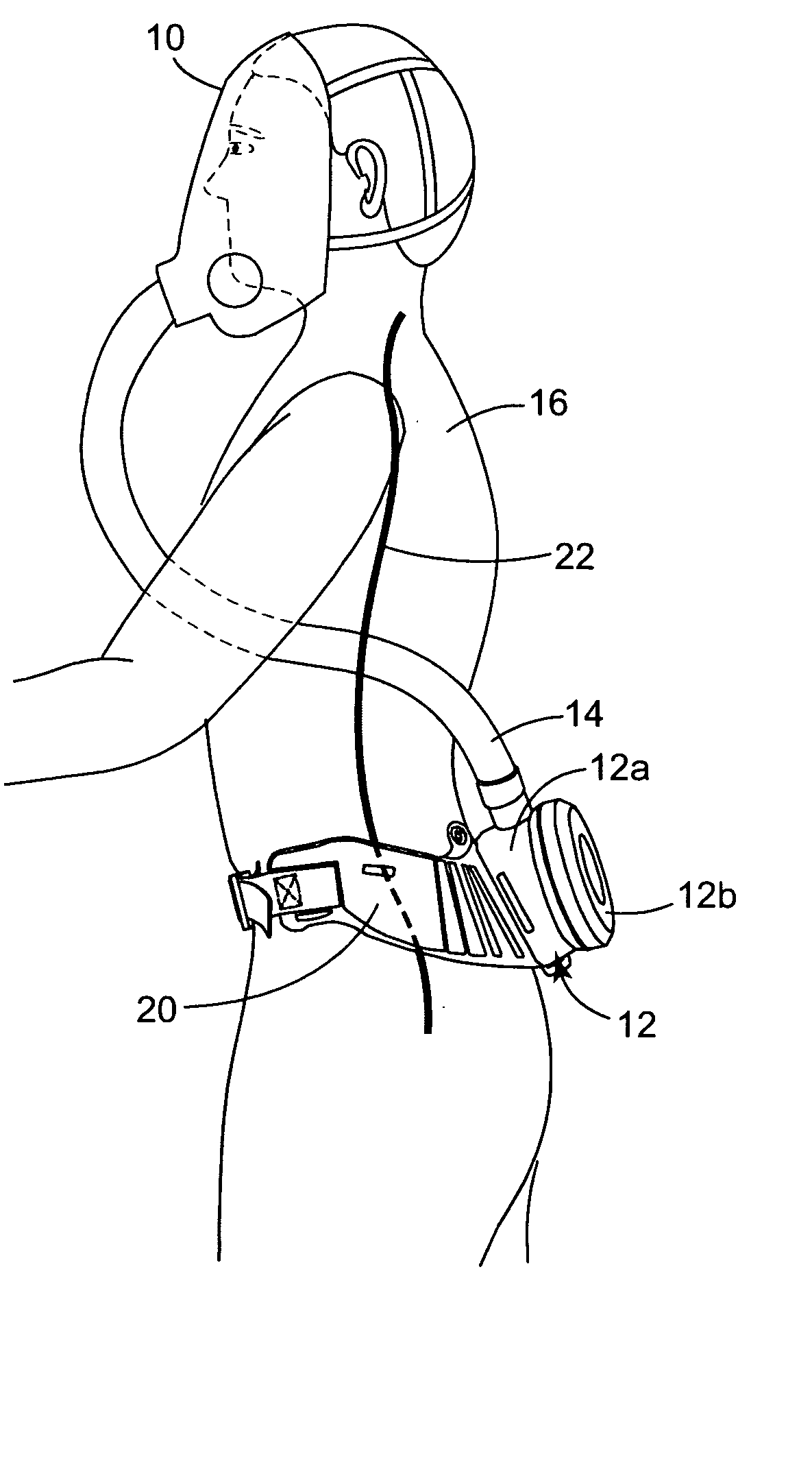 Respiratory component mounting assembly