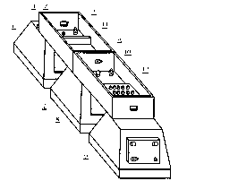 Movable afforesting partition fence having arbitrarily adjustable gravity center height and provided with irrigation system