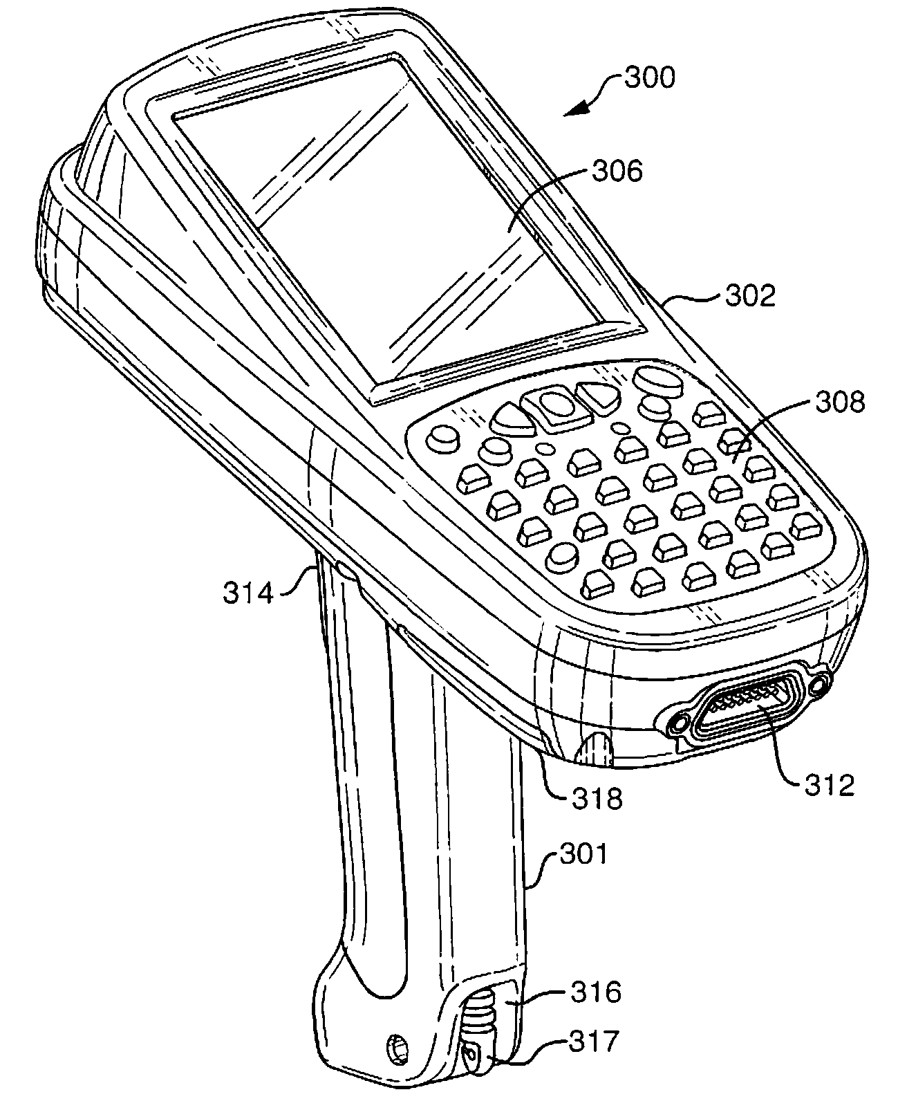 Portable data terminal and battery therefore