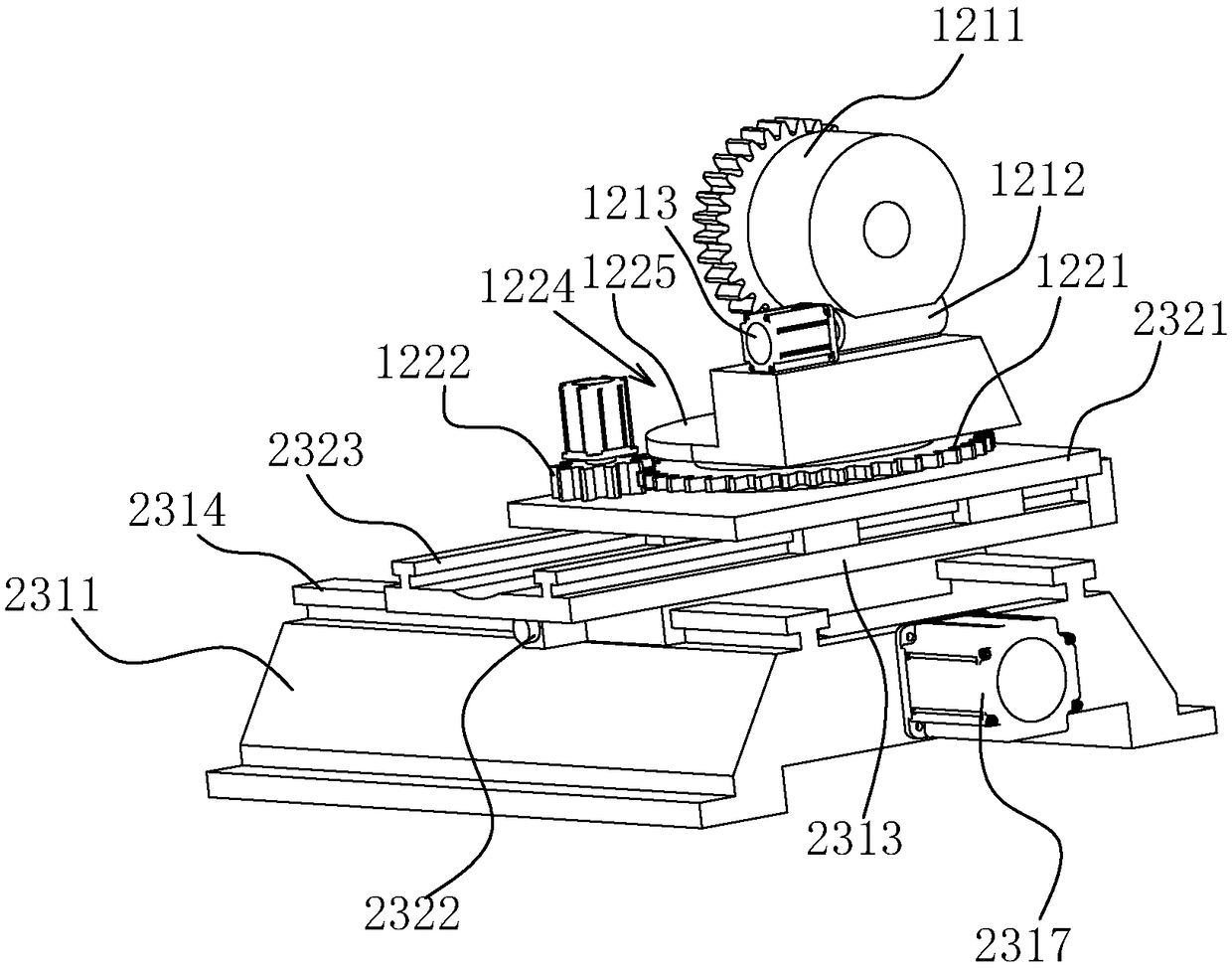 Comb slot machine tool and comb slot cutter displacement control method thereof