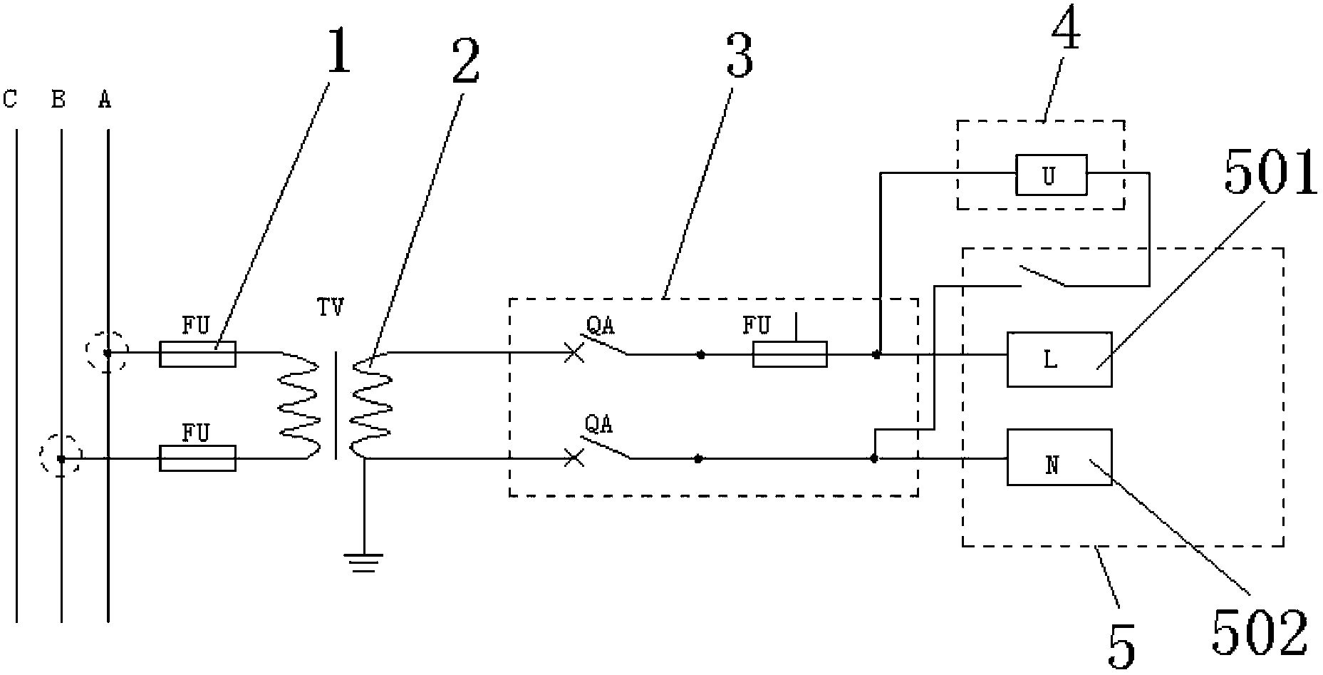 High-voltage load control independent supporting system