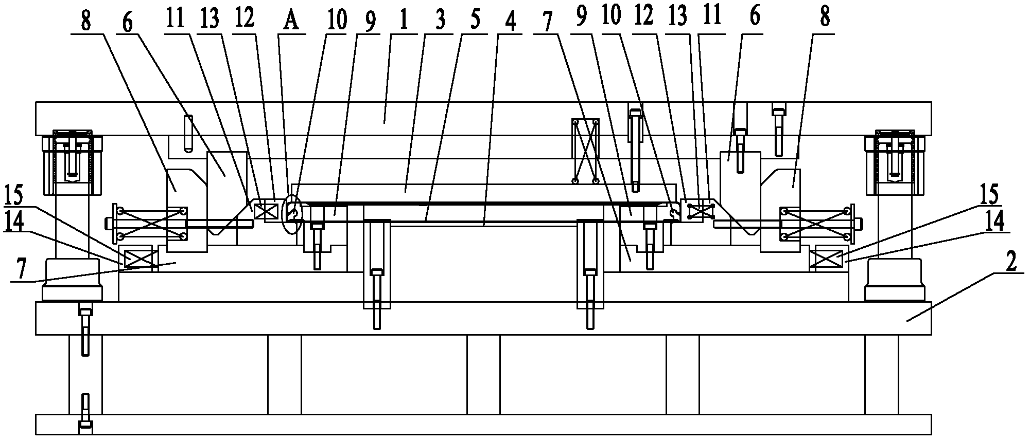 Mold with swing type stripping structure