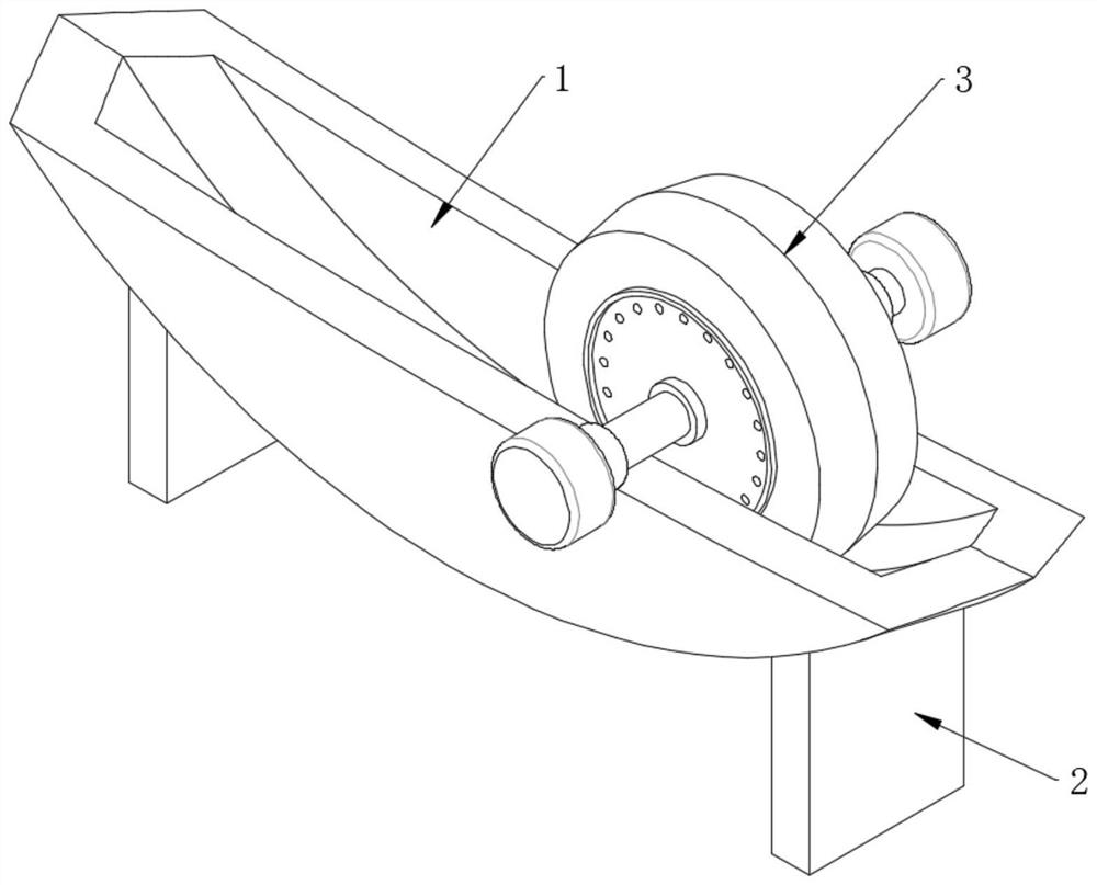 Medicine roller capable of cleaning residual medicine powder on side wall for traditional Chinese medicine grinding