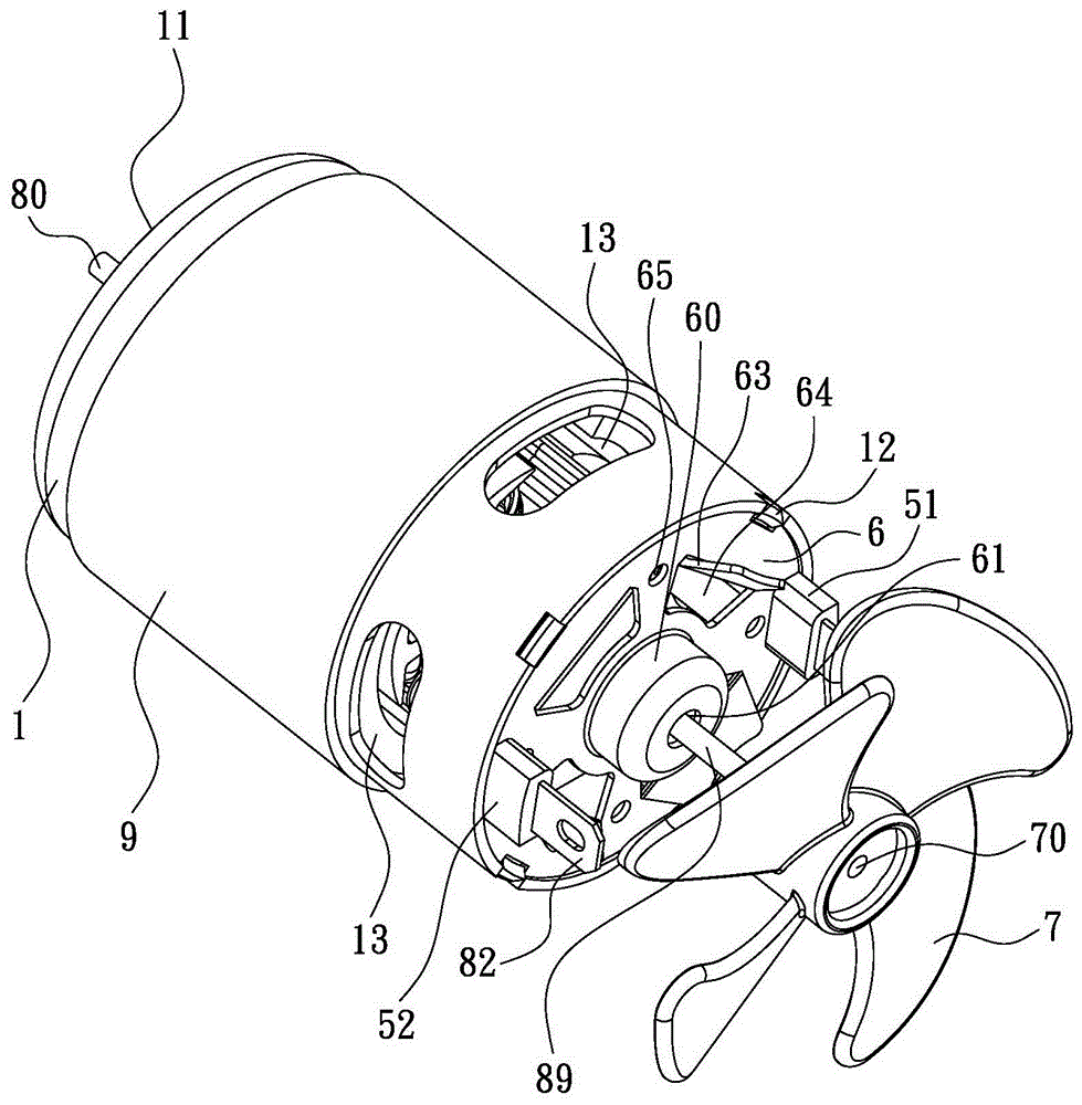 Motor heat dissipation structure