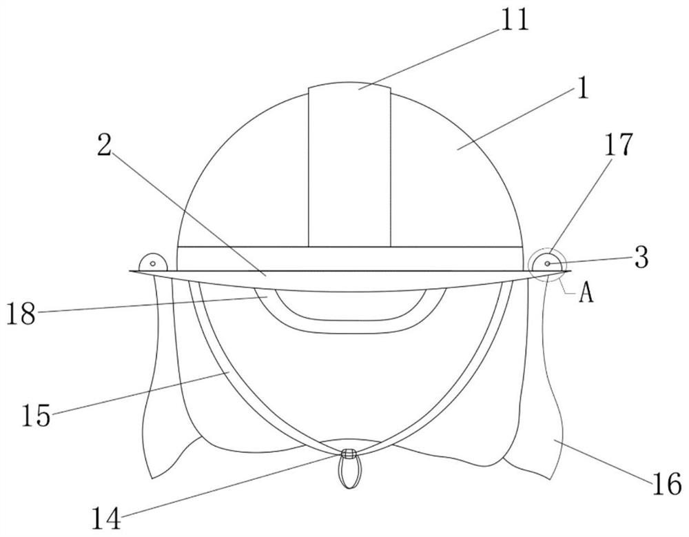 Detachable and retractable outdoor sun-shading safety helmet