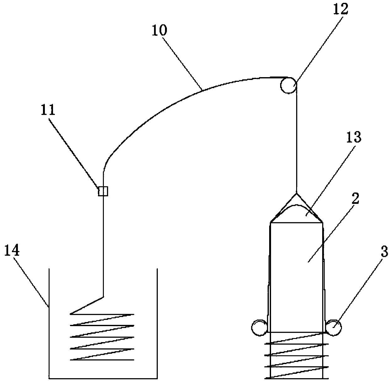 Mesh bag feeding machine