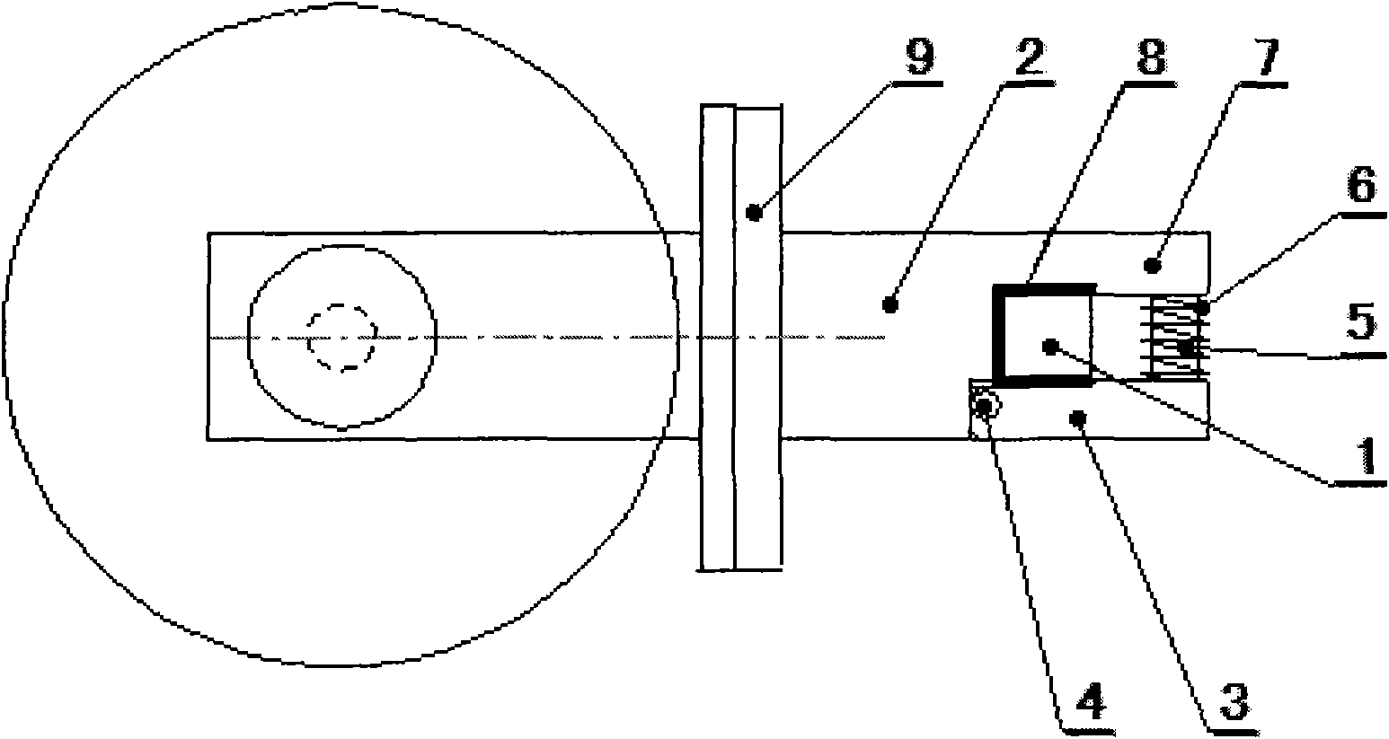 Cutter lifting mechanism of sugarcane combined harvester