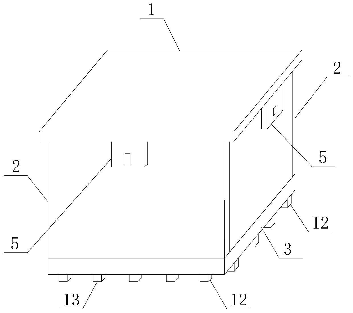 A composite multifunctional transport box