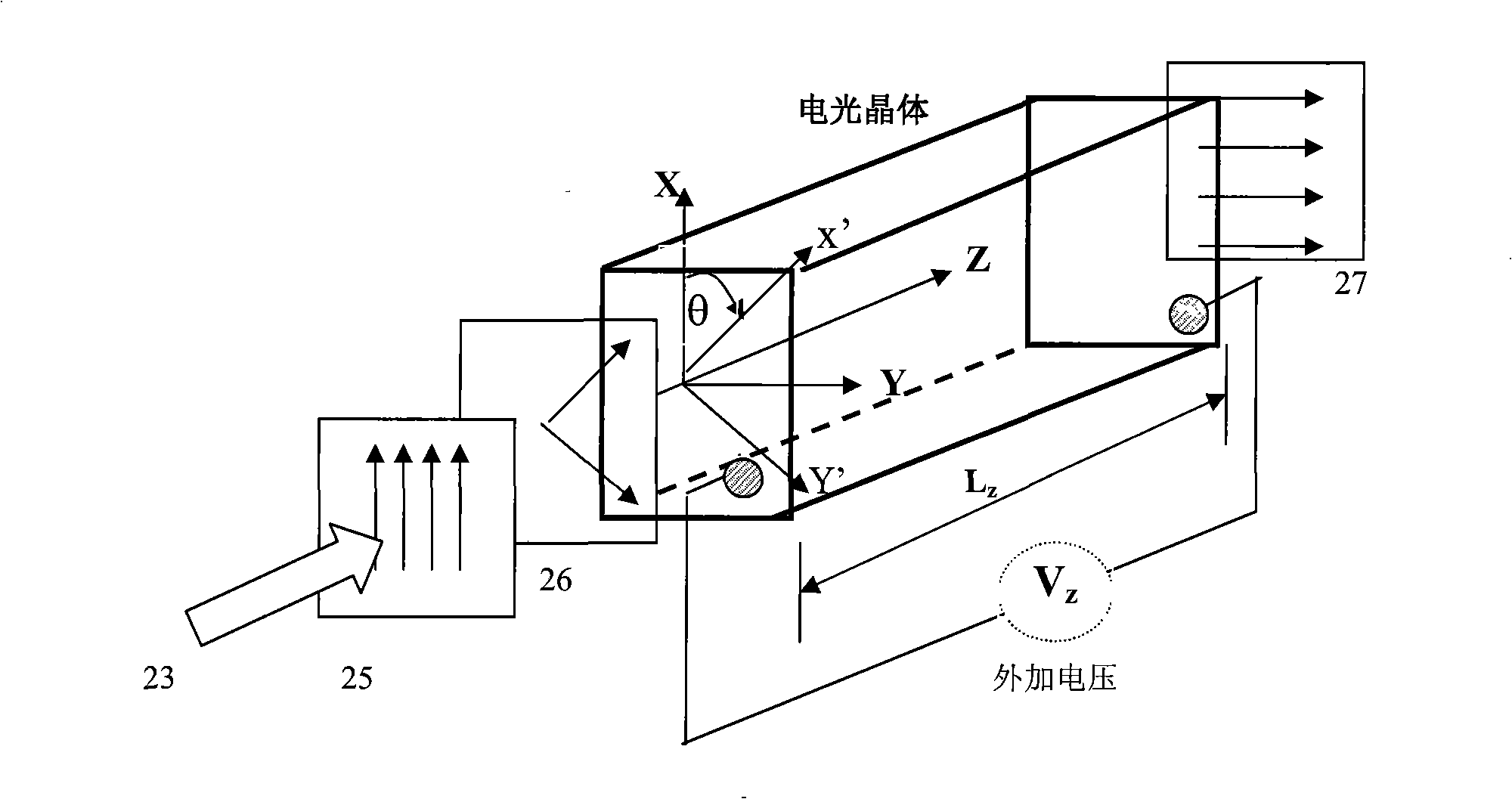 Minitype optical DC/AC electric field sensor