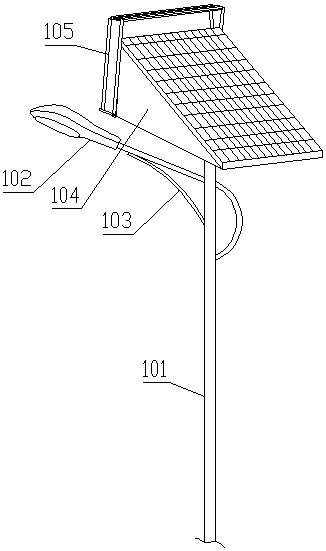 Solar street lamp system preventing ice, snow and hail