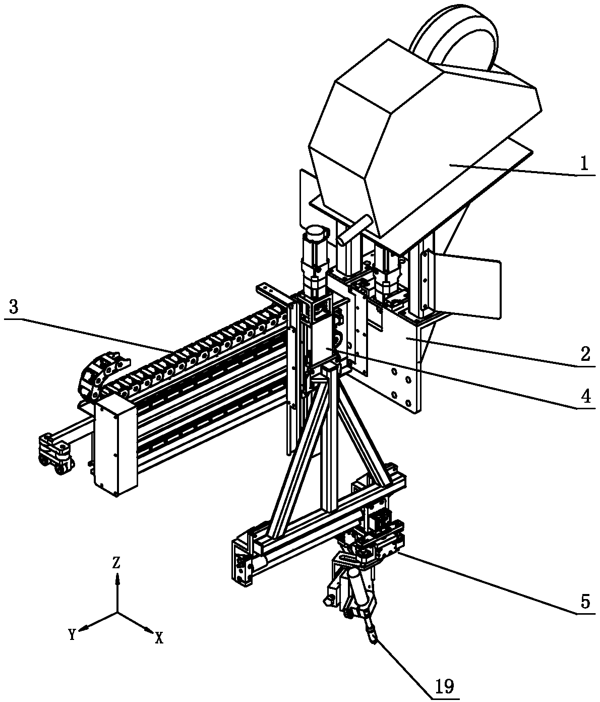 Three-axis real-time tracking welding device capable of conducting rotary symmetric welding
