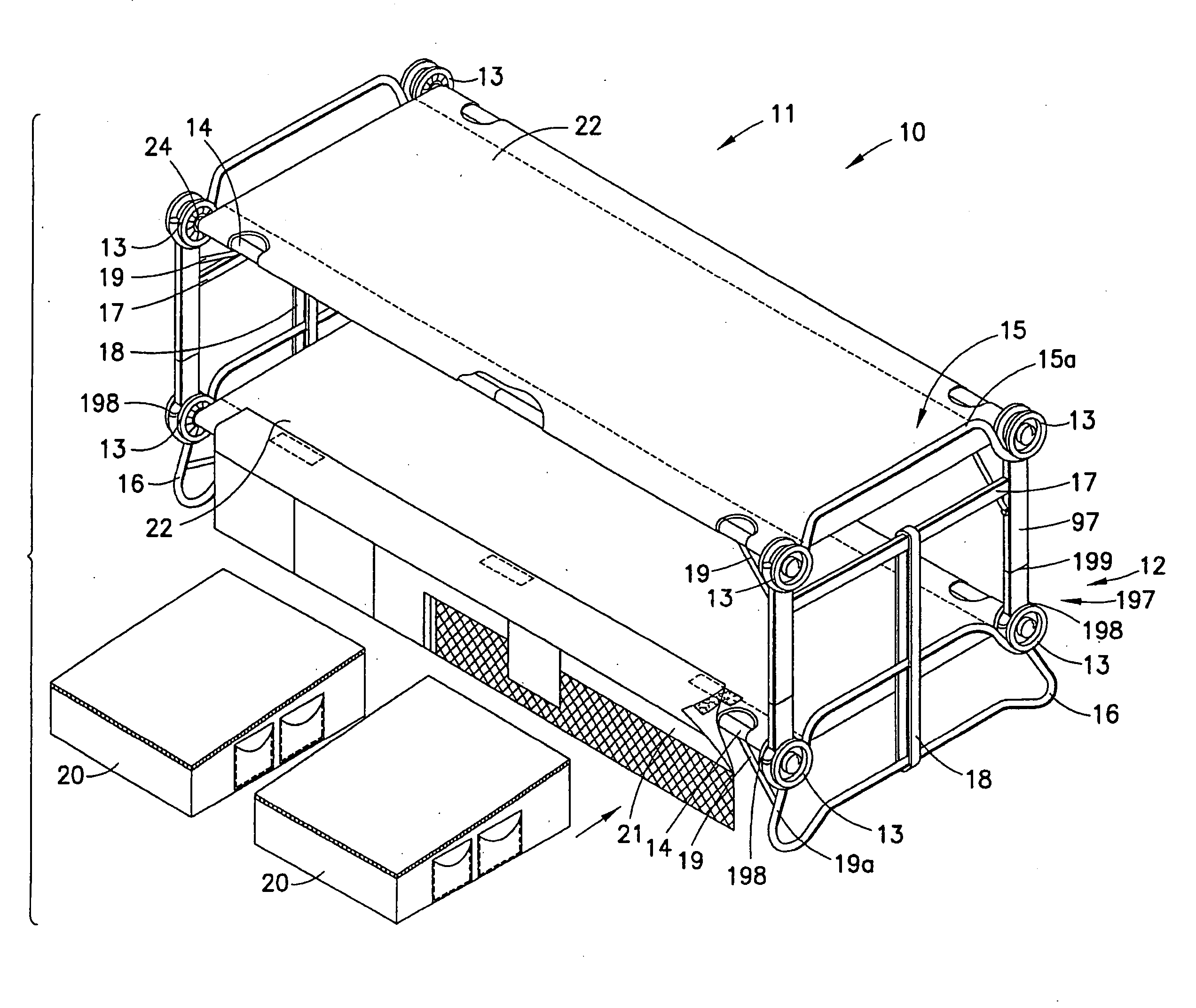 Portable Assembly Bed and Kit Therefor