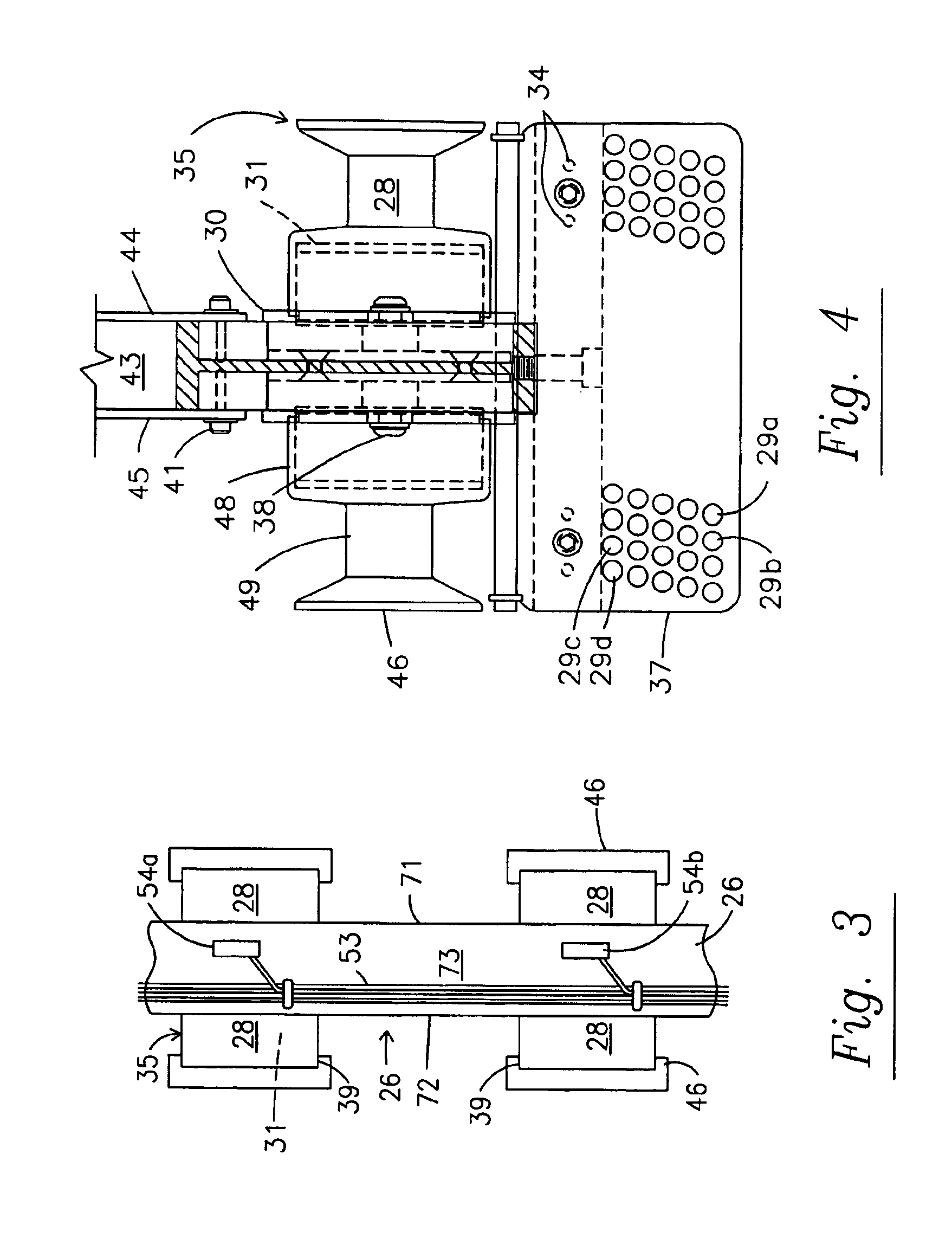Double end servo scroll and direct scroll driver pattern attachment for tufting machine