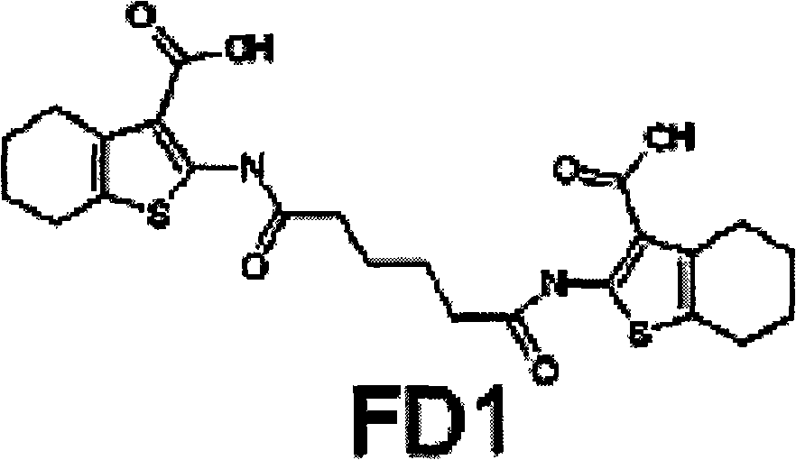 Application of phenyl thiophene derivatives in preparing antitumor drugs