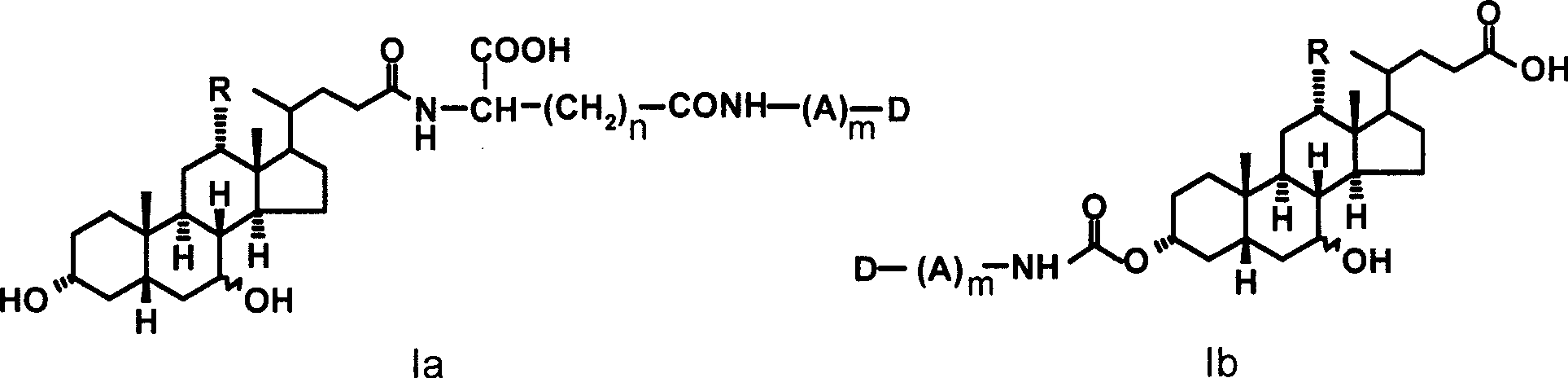 Colchicine derivative-bile acid coupling compounds and medical use thereof