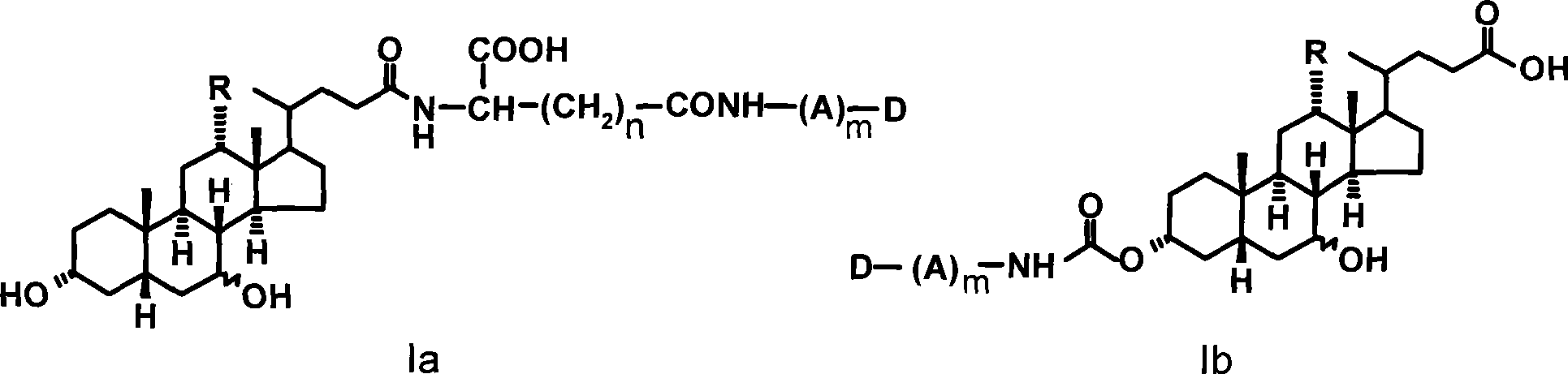 Colchicine derivative-bile acid coupling compounds and medical use thereof