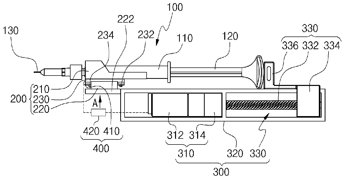 Drug injecting apparatus for use in skin surgery