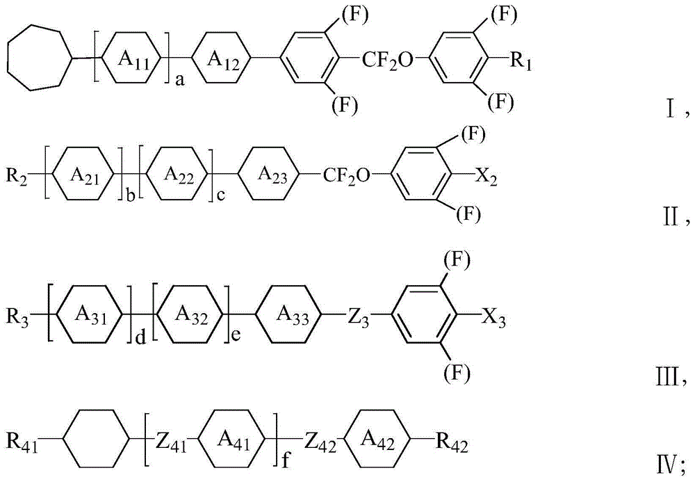 A dielectrically positive liquid crystal composition