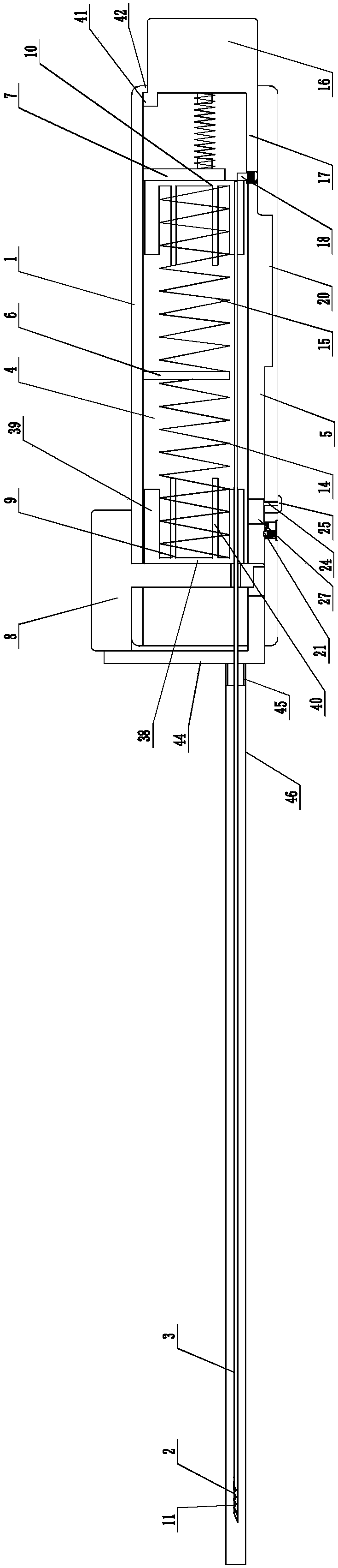 Puncture biopsy needle and method for applying same