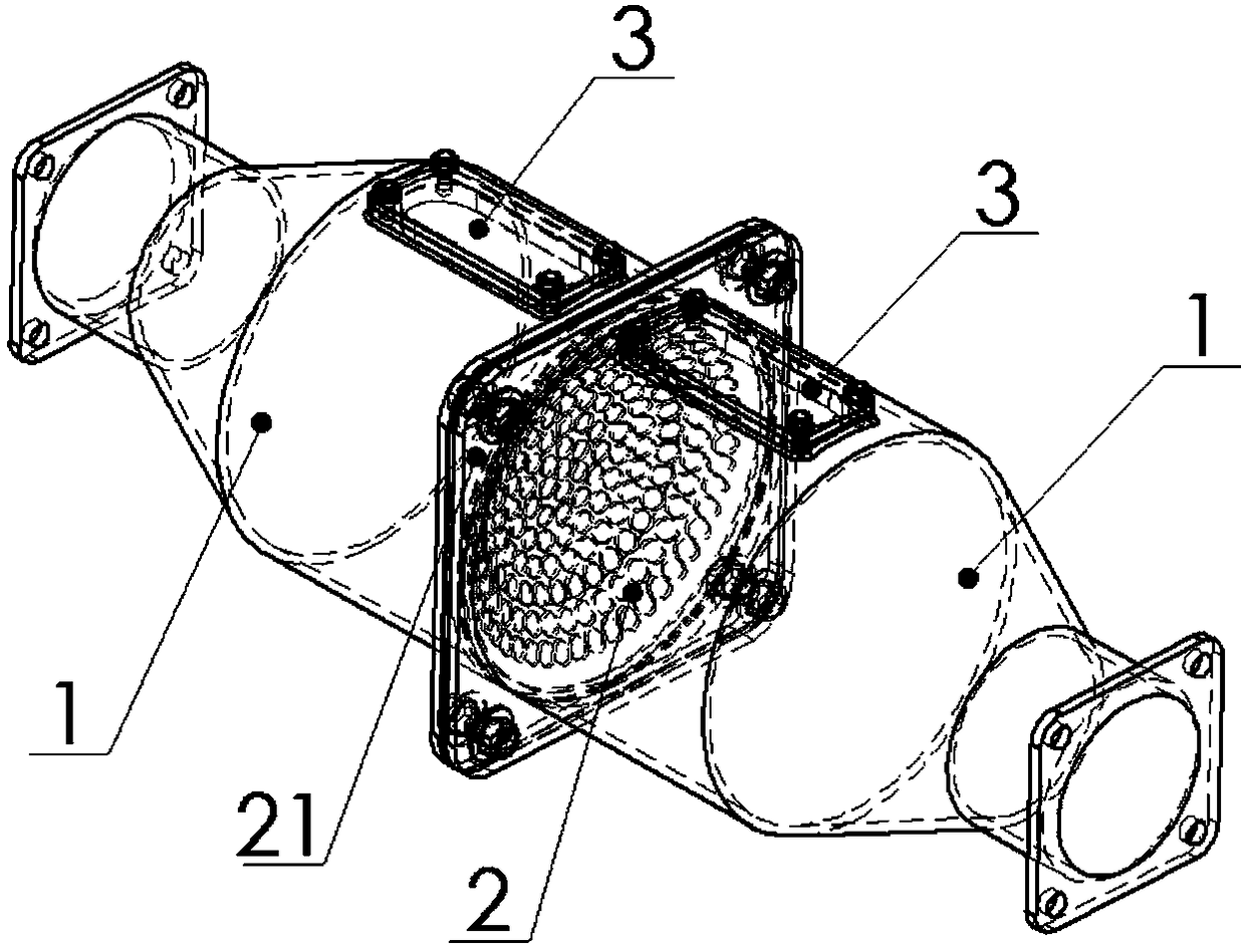 Backwashing solid-liquid separation device