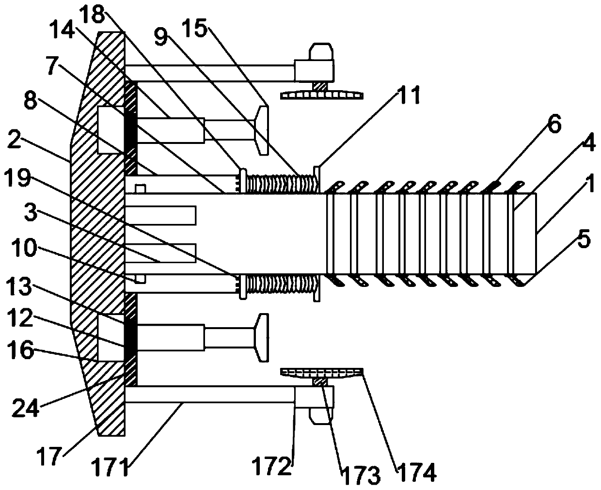 Safety device for stroke damping limit of bridge crane