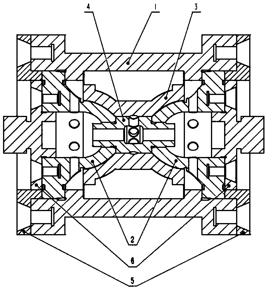 Vibration energy collection device with negative pressure dynamic balance