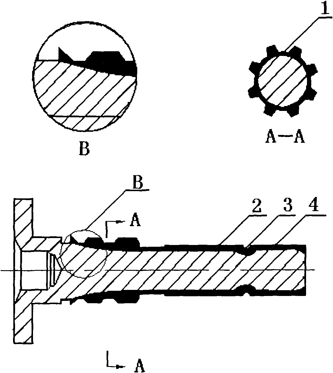 Technique treatment method for induction heating of special-shaped piece