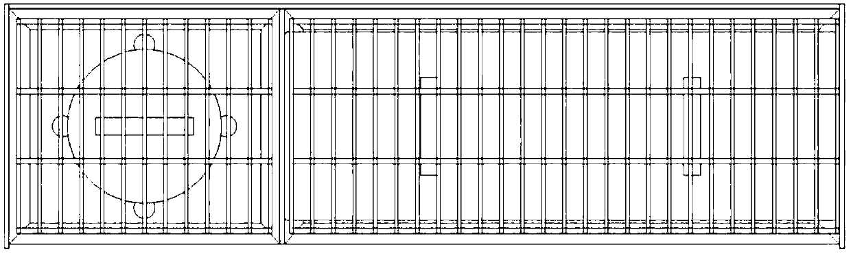 Floor drain for three-stage sewage separation