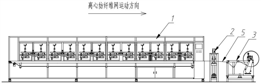 A kind of planar receiving type centrifugal spinning automatic production equipment and method