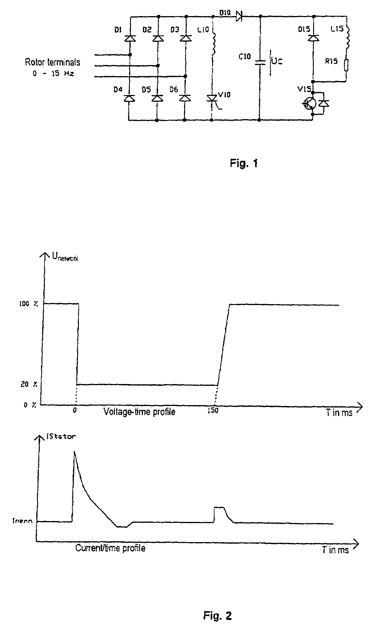 Circuit arrangement and methods for use in a wind energy installation