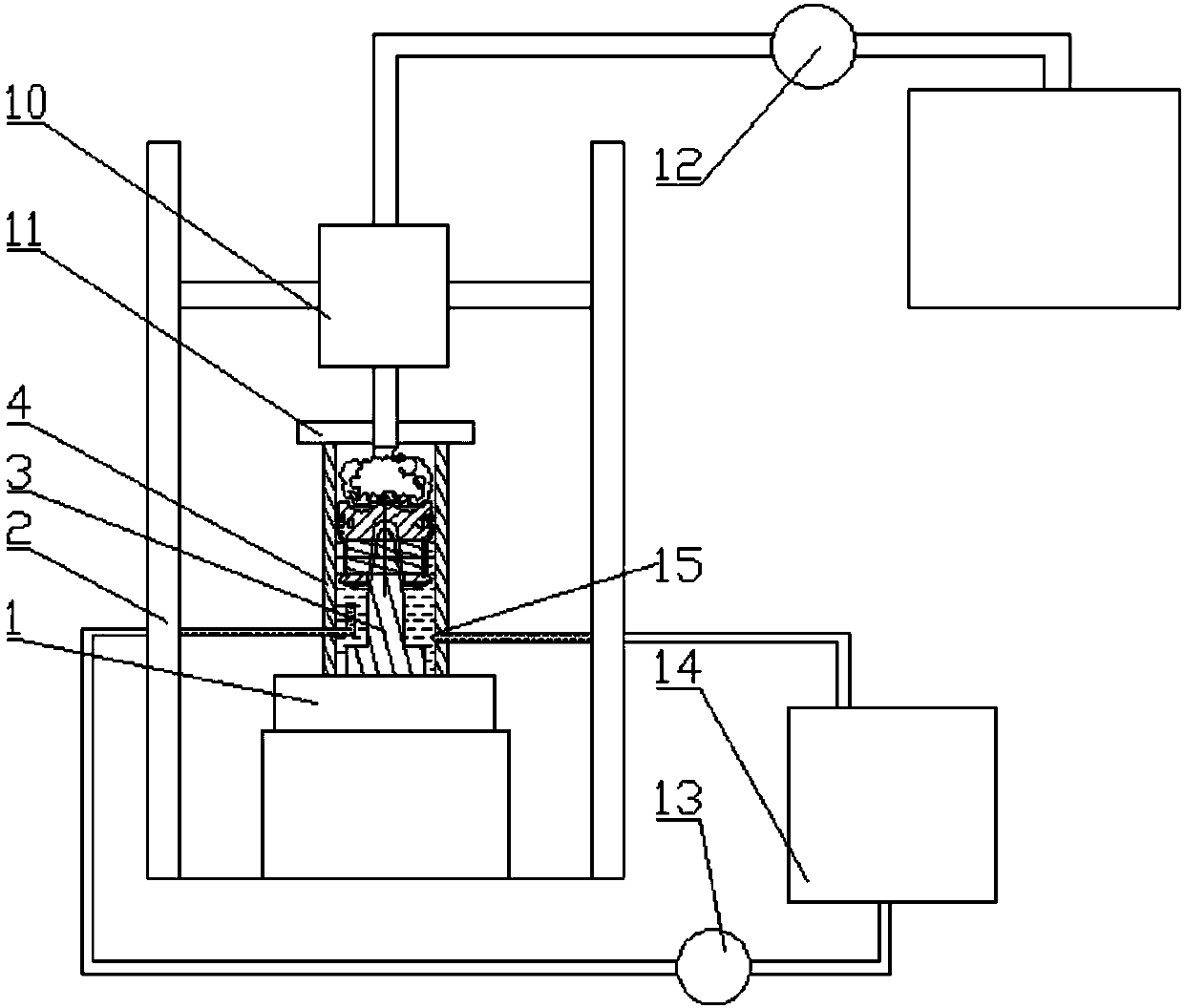 A piston testing device