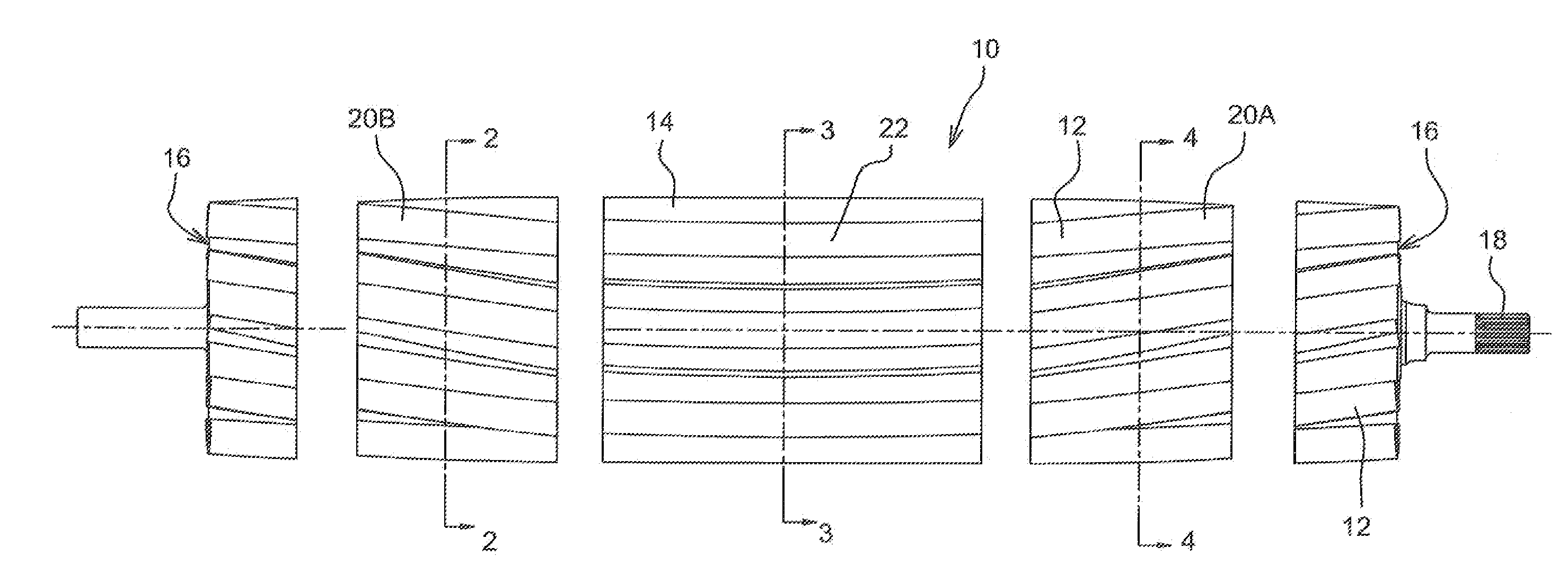 Crop Conditioning Roll With Herringbone Flutes Having A Radius