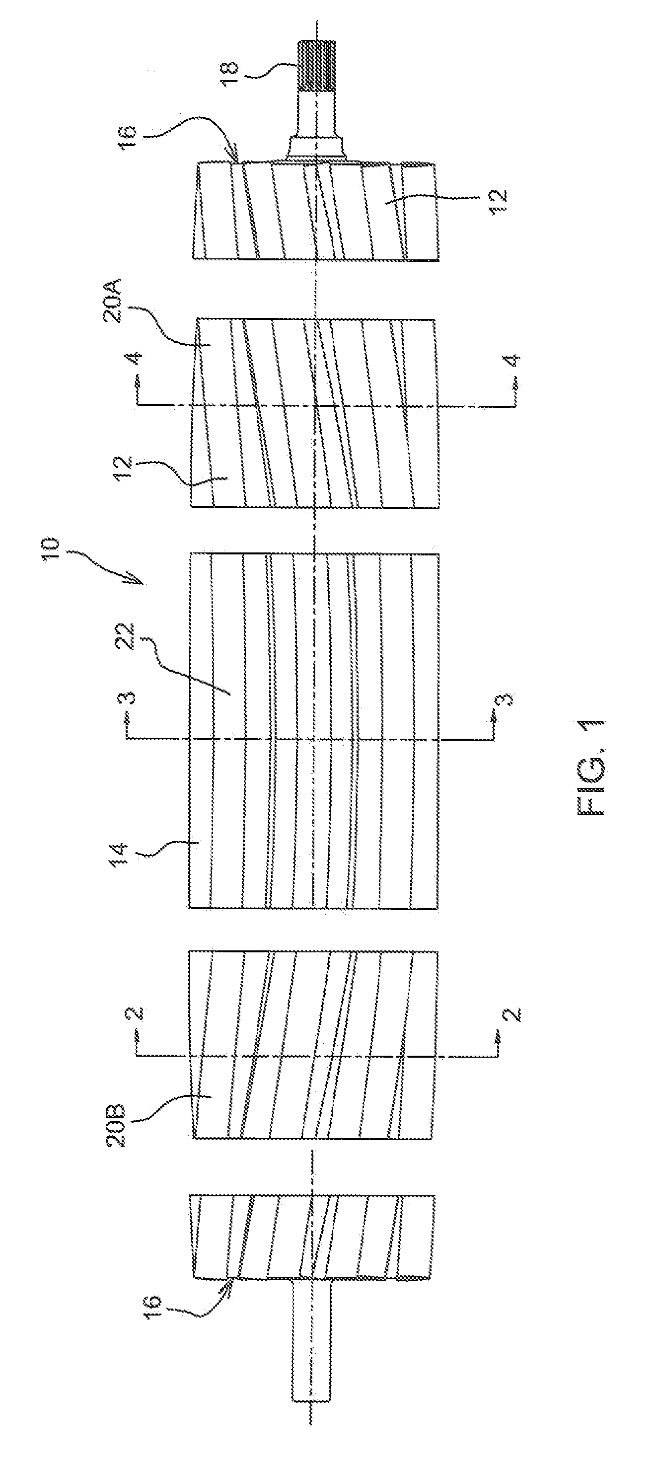 Crop Conditioning Roll With Herringbone Flutes Having A Radius