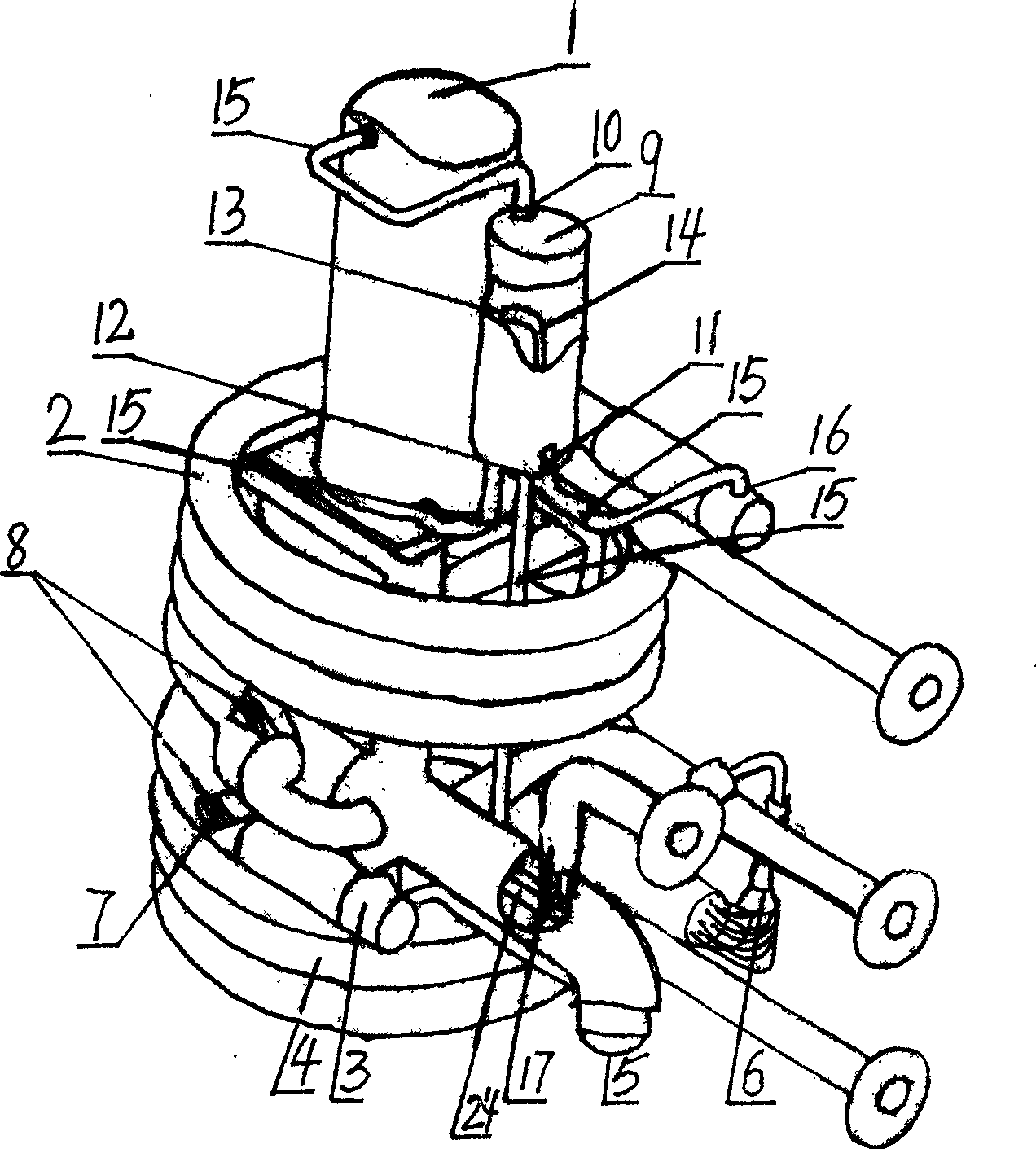 Flexible fluid-directing double-spiral-sleeve type heat exchanger