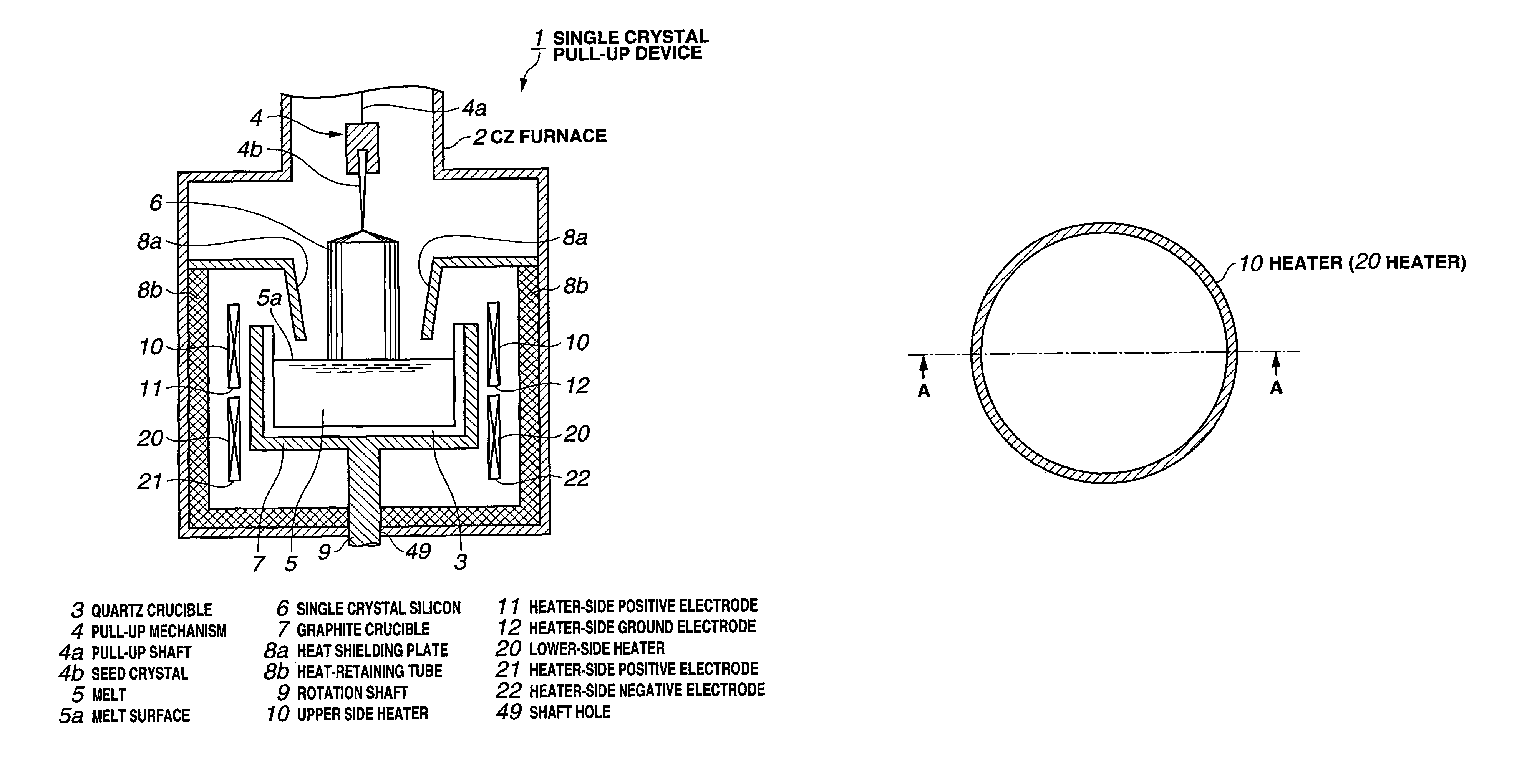 Single crystal semiconductor manufacturing apparatus and manufacturing method