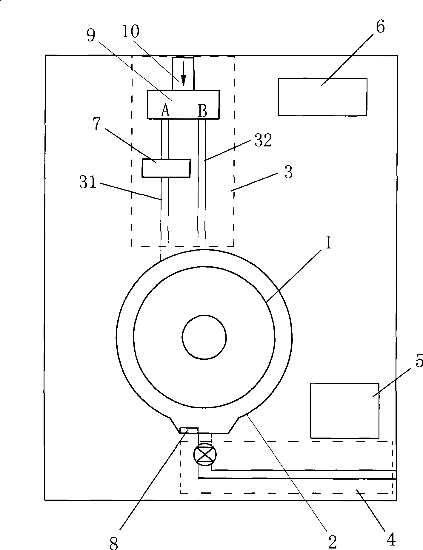 Method for detecting washing powder residue and washing machine