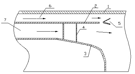 Exhaust system for gaseous film cooling central cone of turbofan aircraft engine