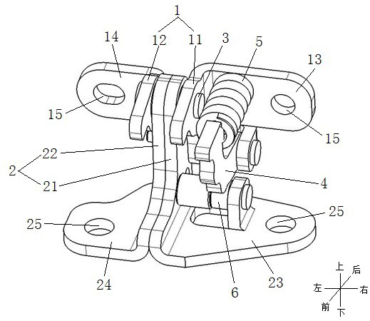 Self-limiting door hinge and automobile