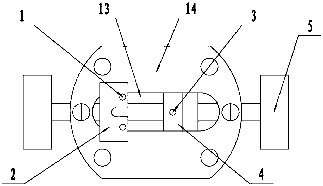 A device for measuring the gap value of hidden parts of parts