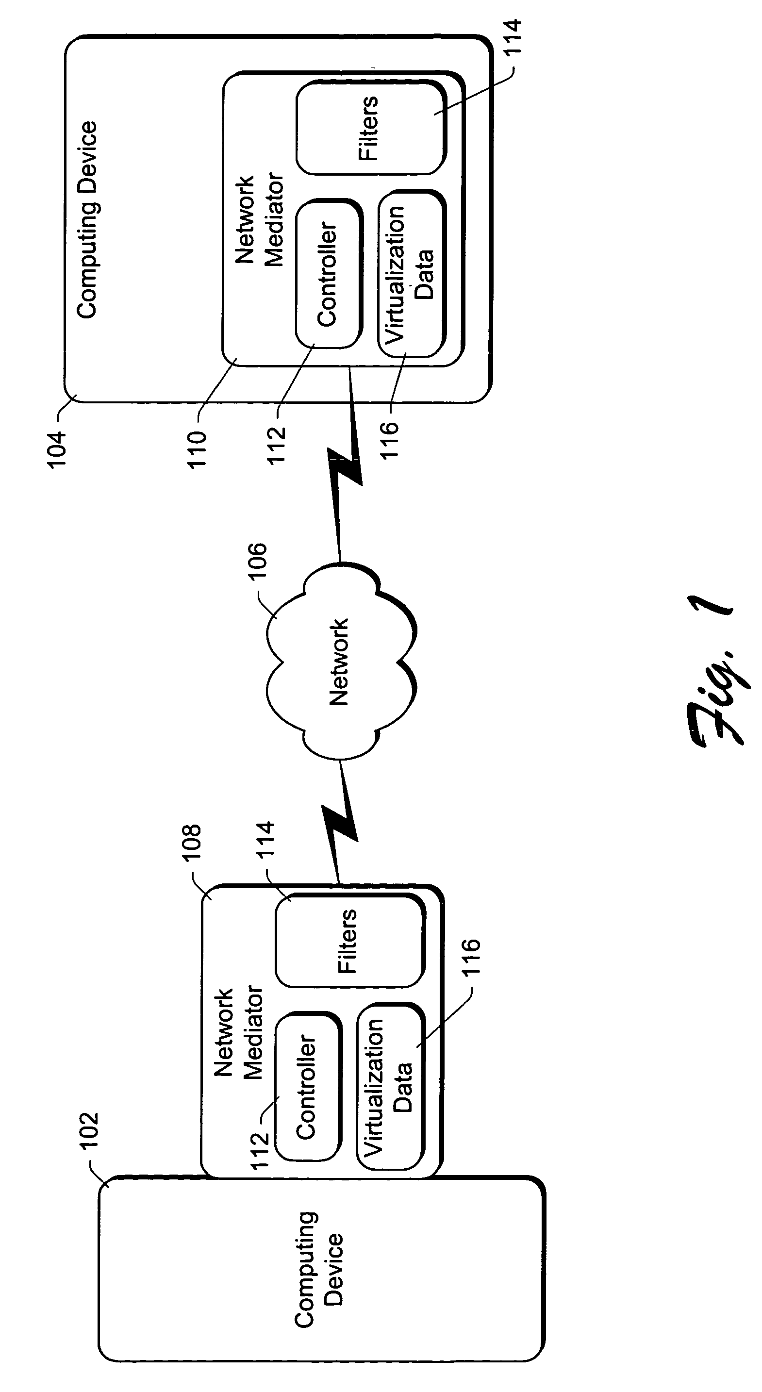 Using packet filters and network virtualization to restrict network communications