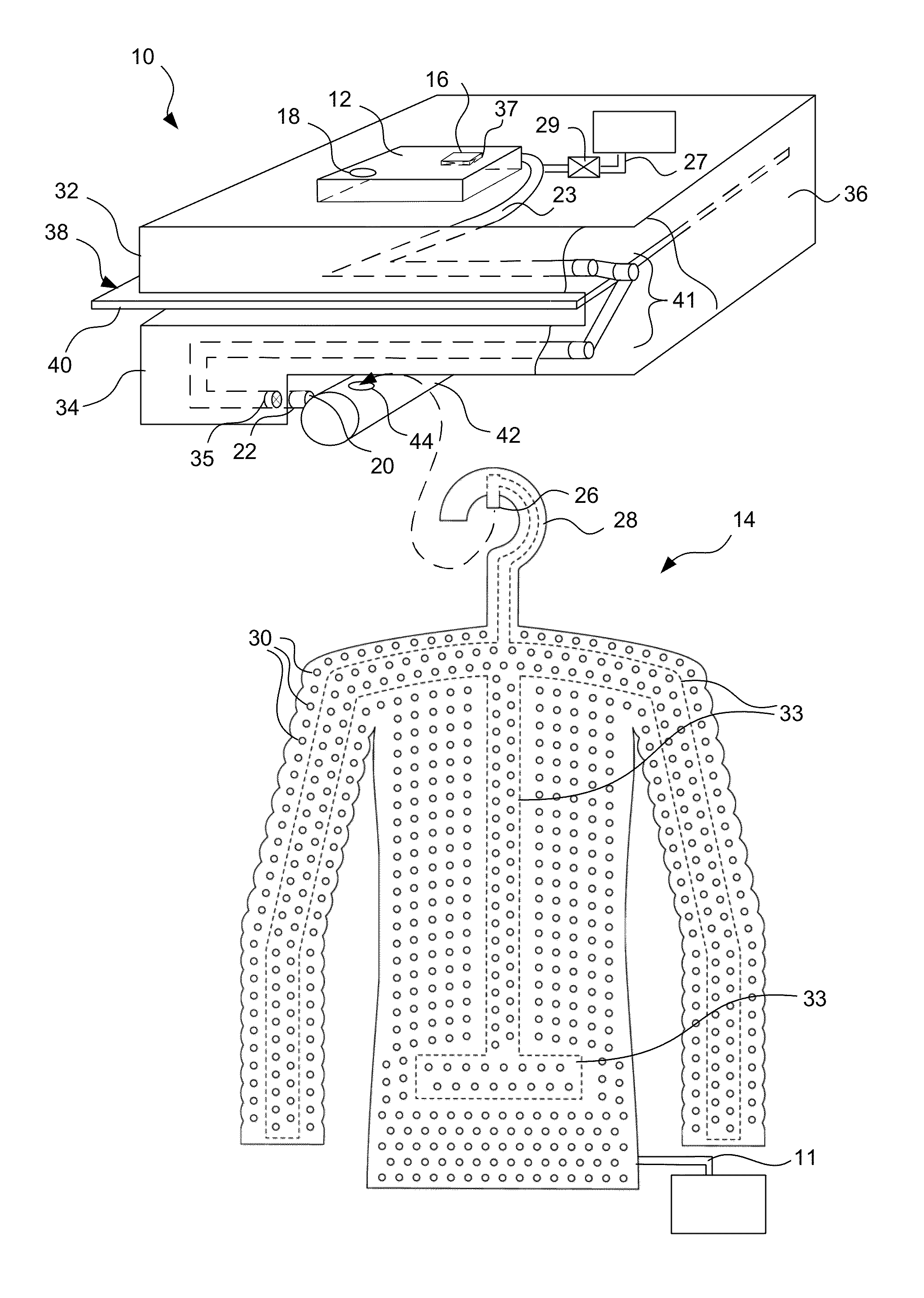 System for steam treatment of textiles