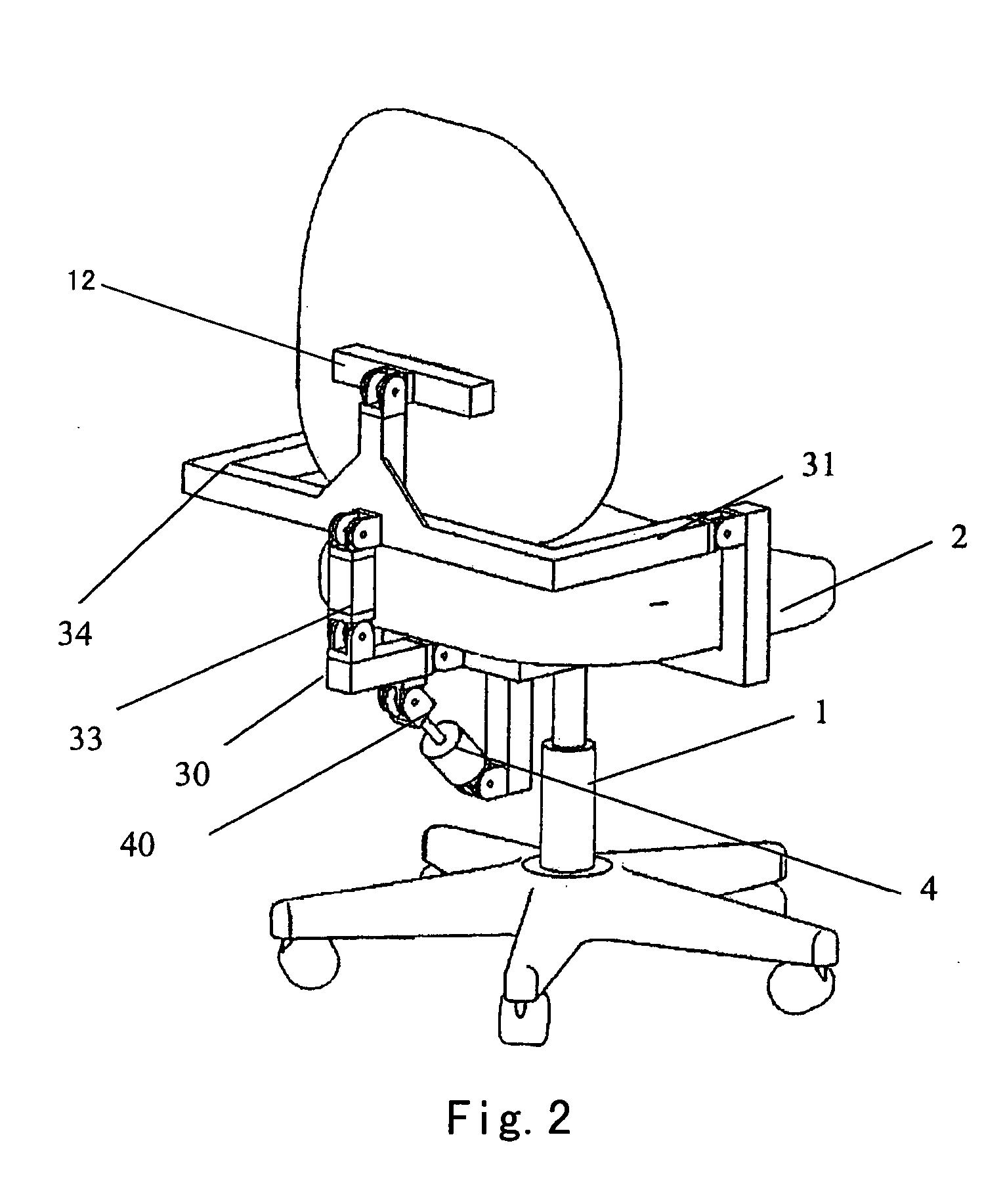 Chair with a synchronous coordinating system for the chair back