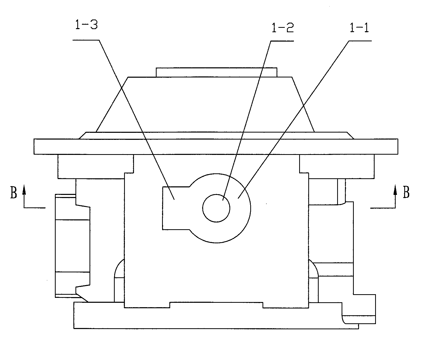 Marine turbocharger bearing body with rotation stopping function