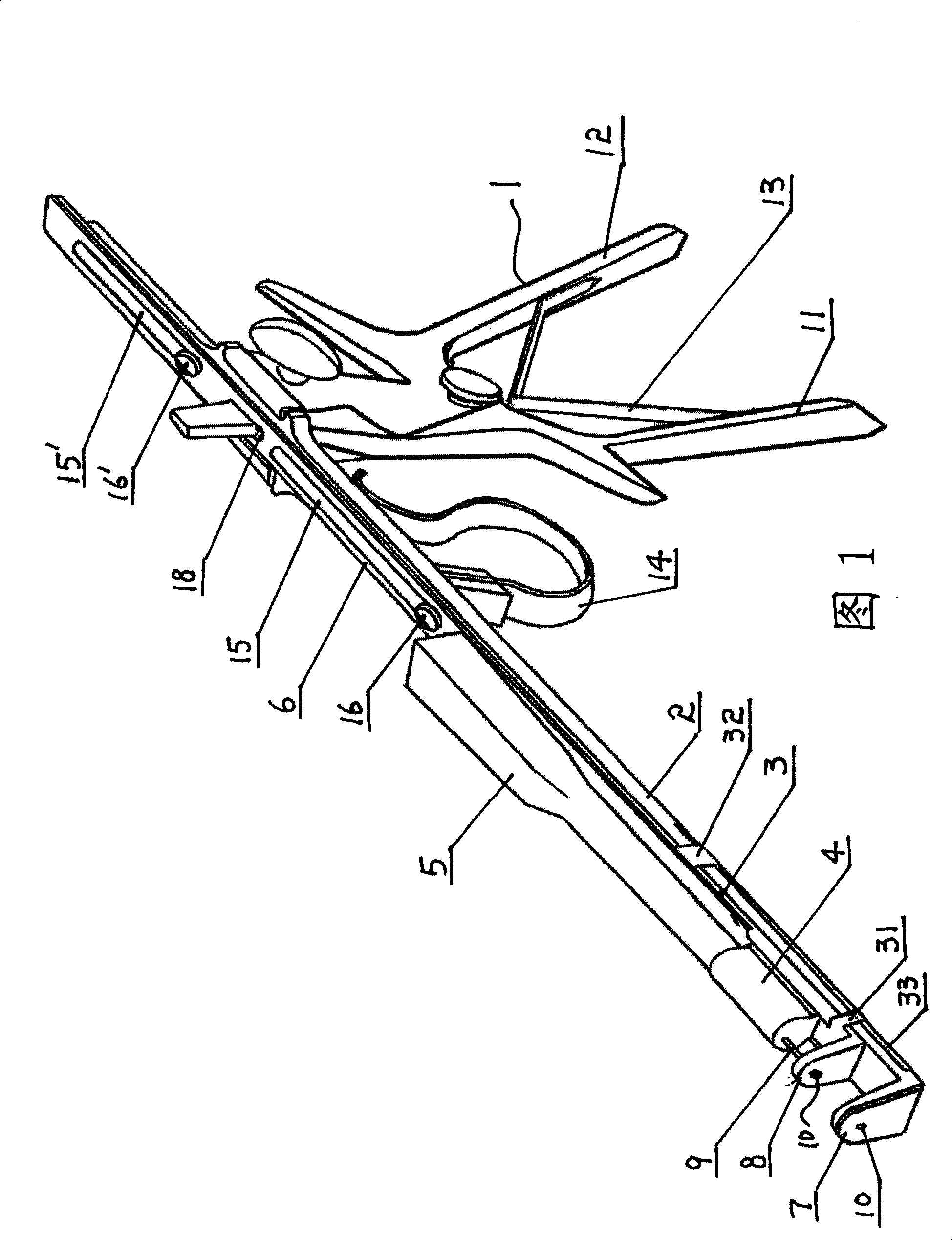 Suture device for pharyngeal operation