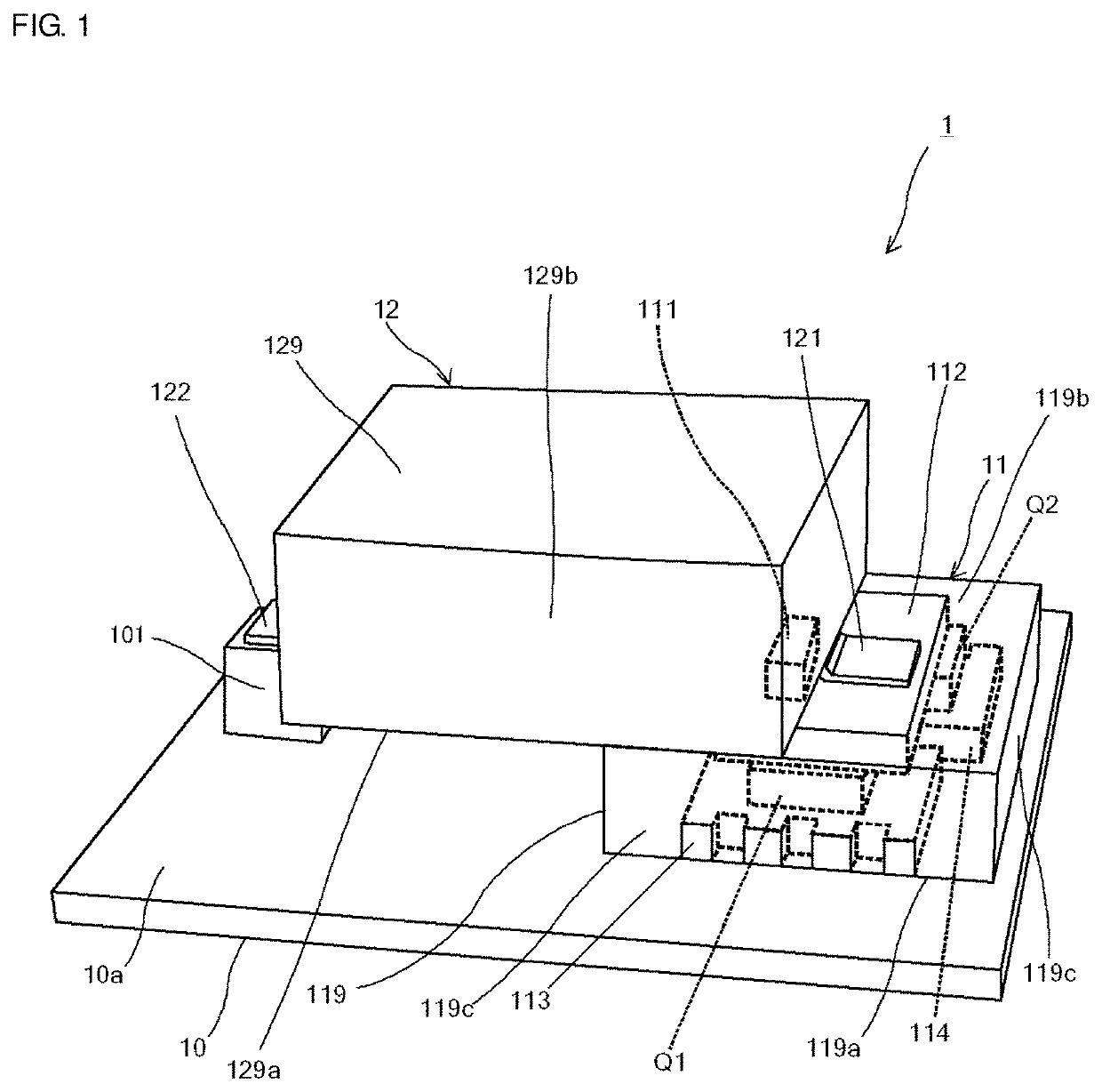 Control circuit module, electronic component connection structure, and power conversion device