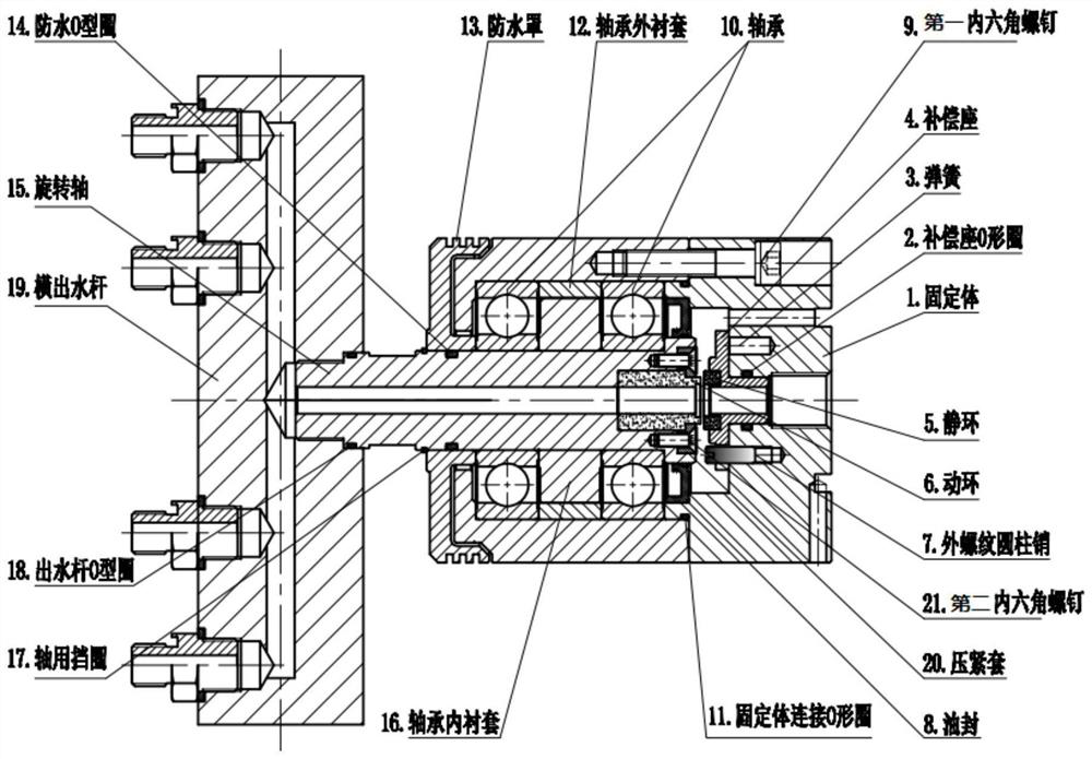 Automatic rotary water spraying cleaning device