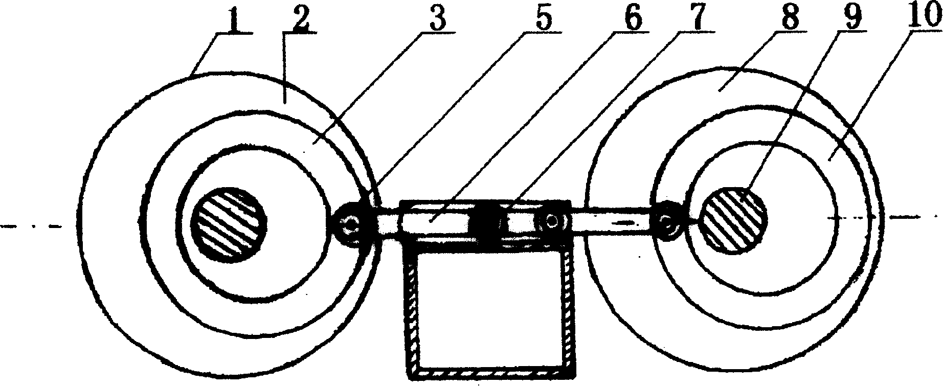 Driving mechanism with eccentric round cam groove
